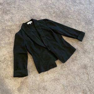 Black cotton blazer